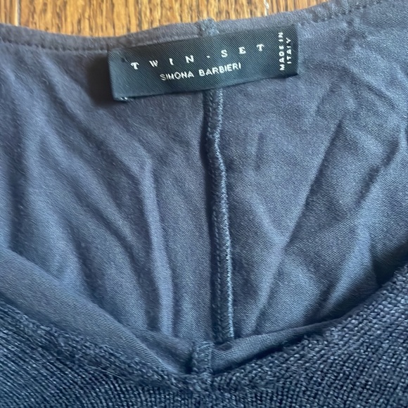 Cropped Long Sleeve Fringe Braided Sweater Twin-Set Simona Barbieri - Picture 4 of 4